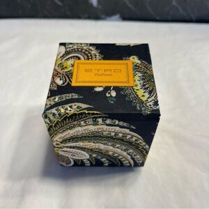 Etro Profumi Scented Candle in Colourful Paisley Silk Box NEW